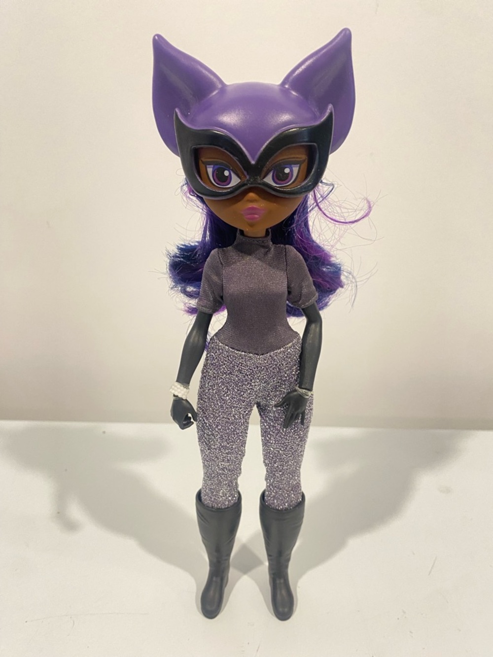 DC Super Hero Girls Catwoman 12” Doll Purple Hair 2018 Mattel